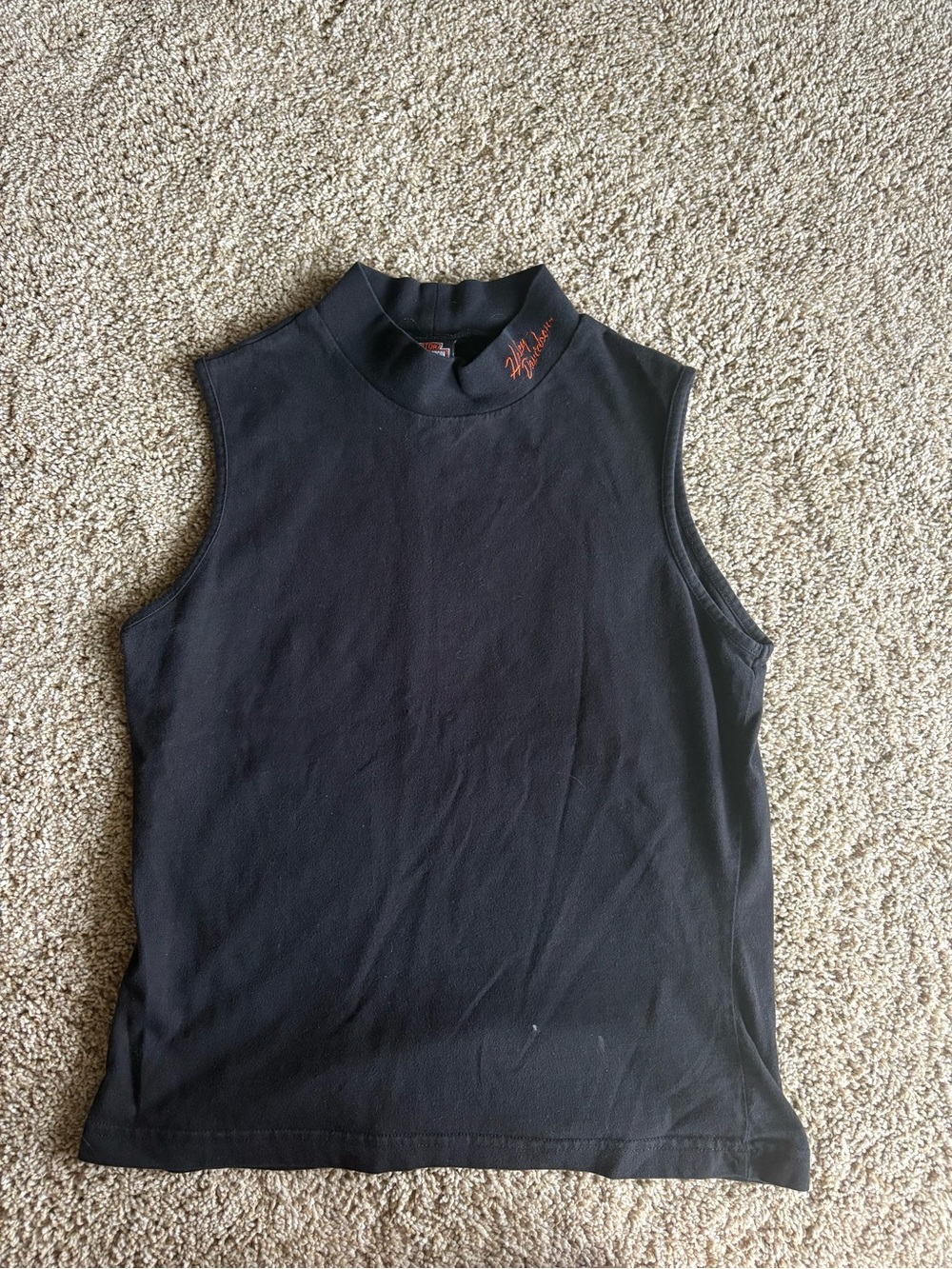 Harley Davidson Sleeveless Mock Neck Tank Top